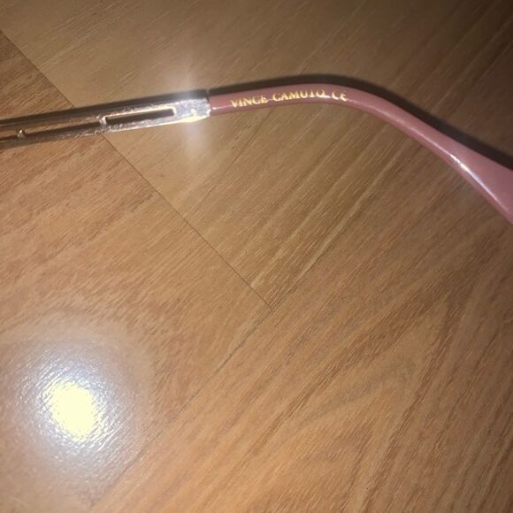 Coral Pink and Gold Vince Camuto Sunglasses Coral Pink and Gold Vince Camuto Sun - Picture 4 of 7